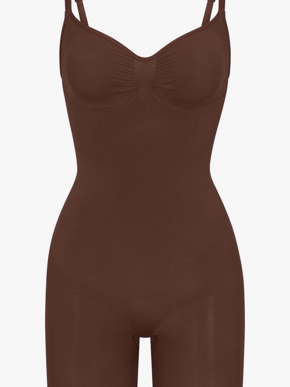 SKIMS Chocolate Brown Seamless Shaping Bodysuit